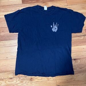 Men's Navy Blue Graphic T-Shirt